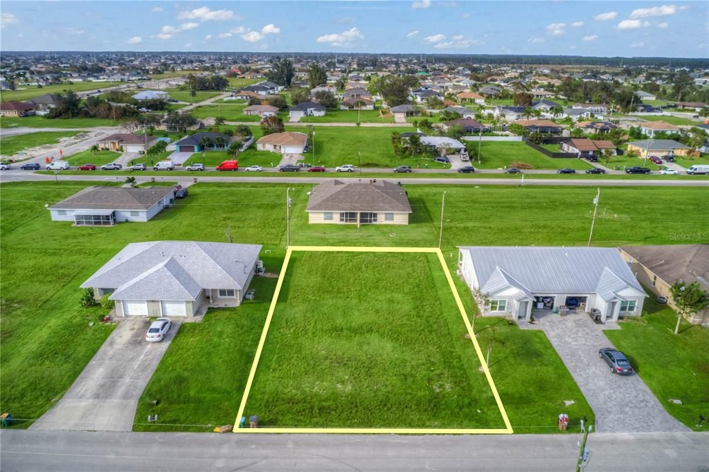 Aerial View of Duplex Lot