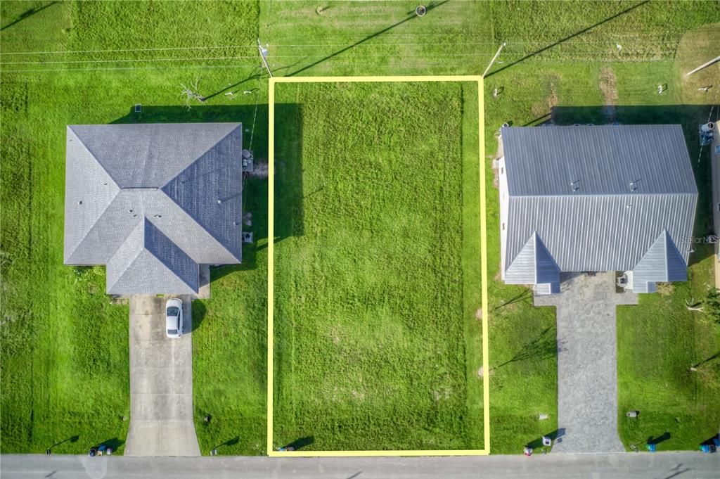 Aerial View of Duplex Lot