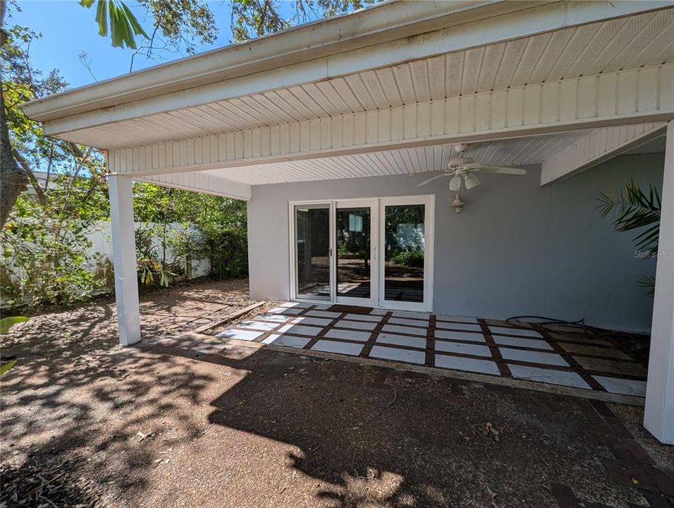 Rear Covered Patio