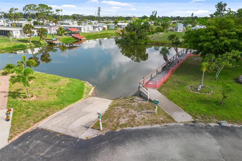 Community boat ramp