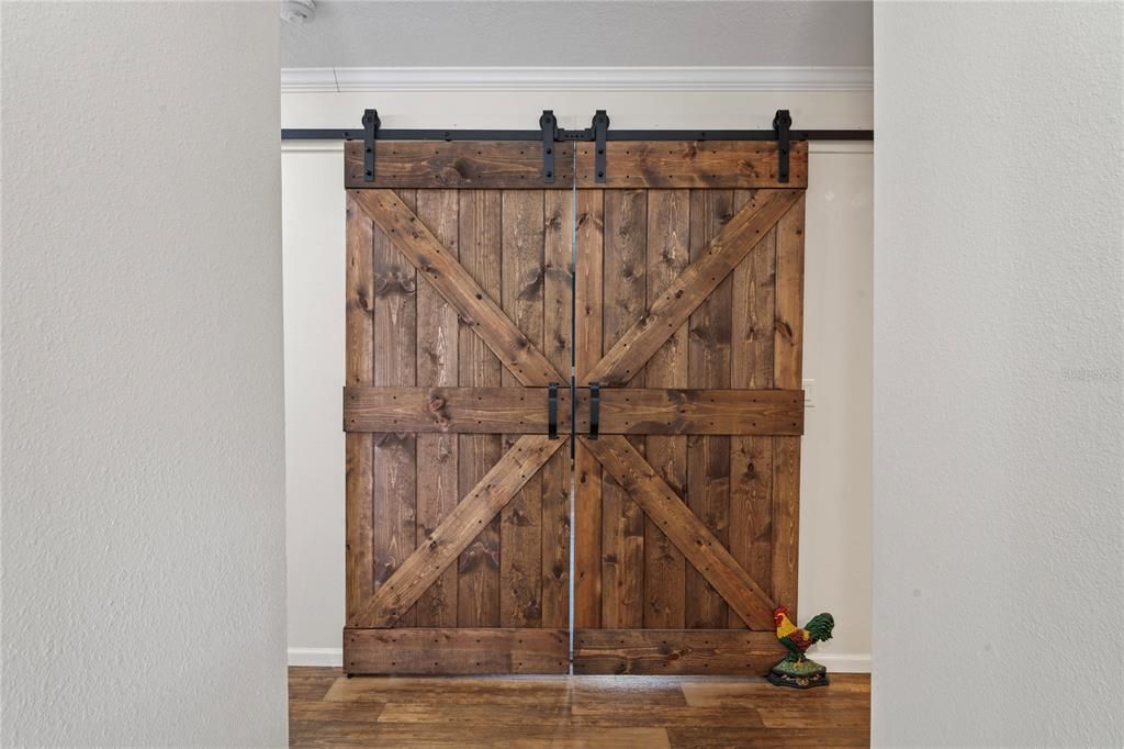 Barn Doors for Den