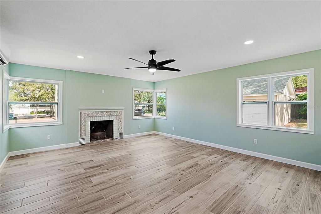 Living Room with Fireplace