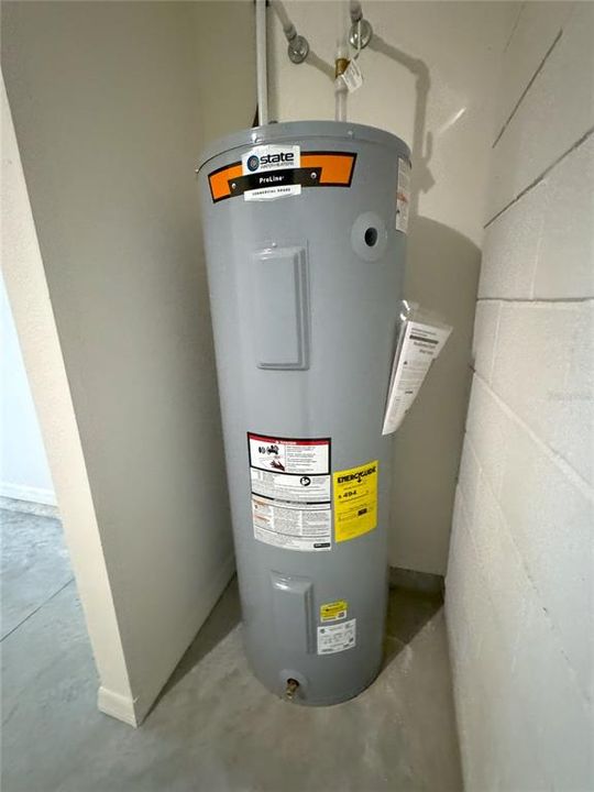 Garage - New Energy Efficient Electric Water Heater