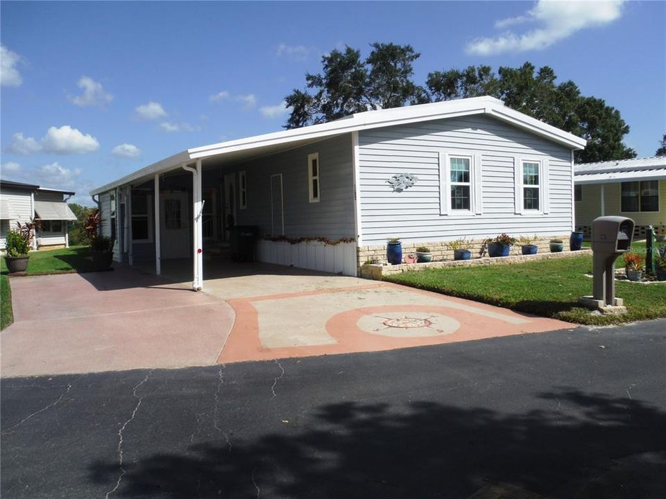 Front with Double Driveway