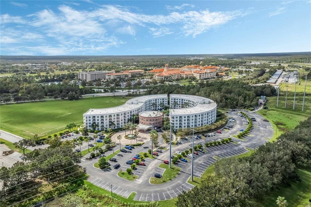 Aerial View of The Melia & Celebration Health