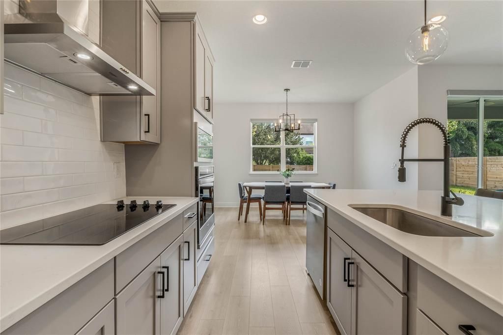 Gourmet Kitchen with large island