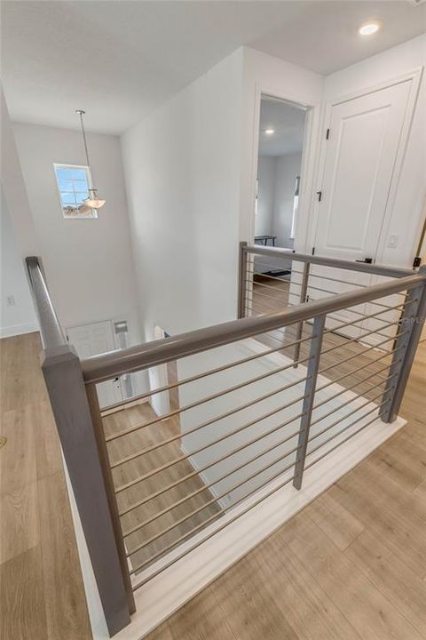 Upgraded stair railing