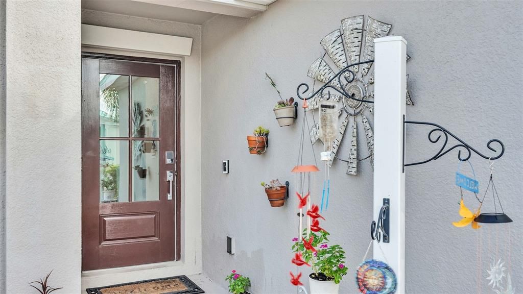 Beautiful front door lets light in!