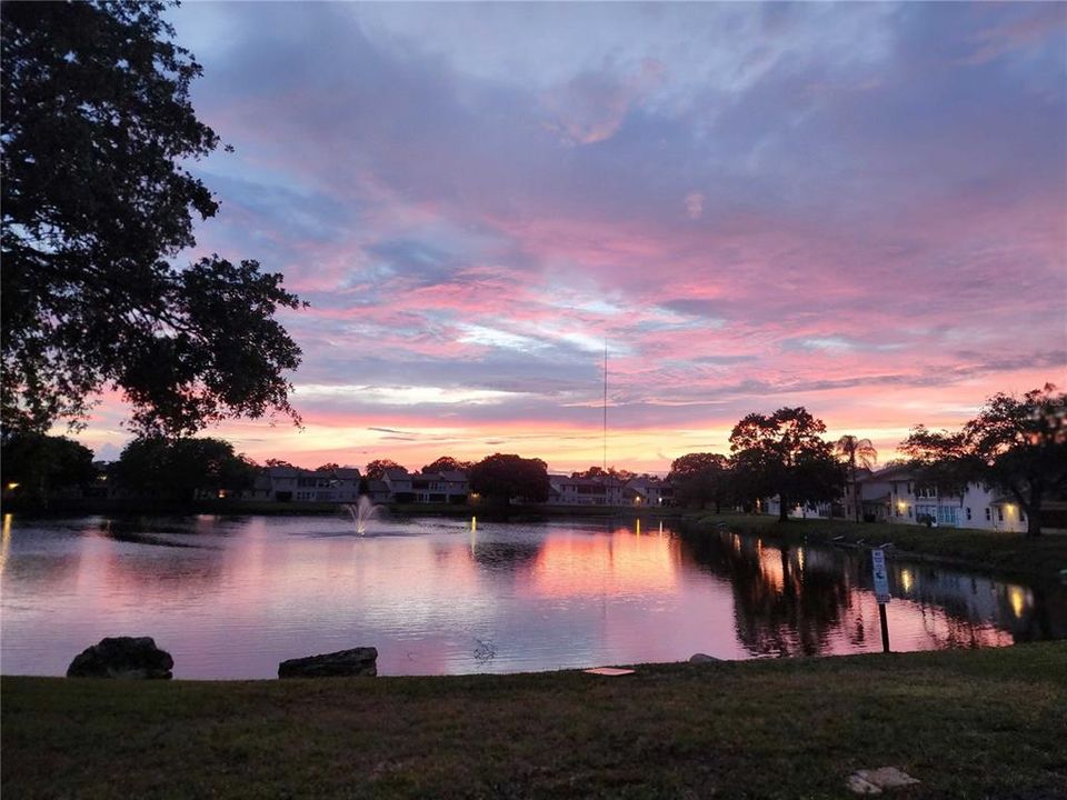 Sunset in Holiday Lake Villas