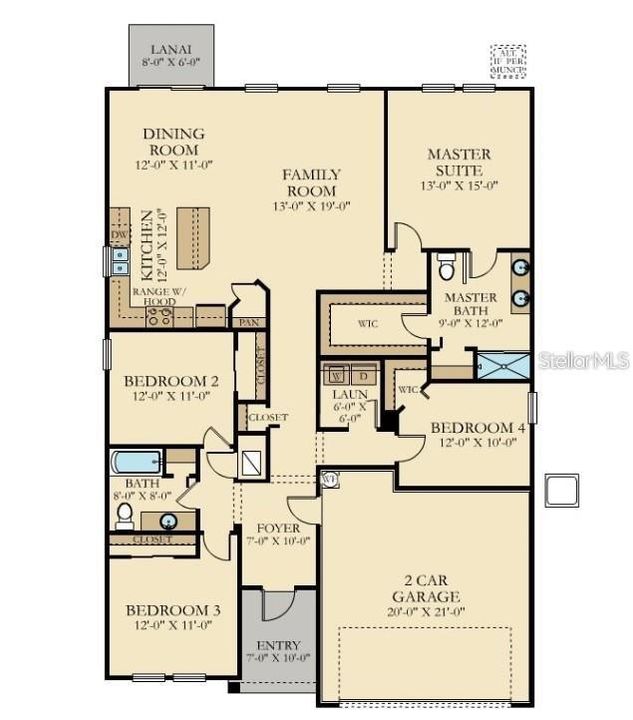 For Rent: $2,345 (4 beds, 2 baths, 2243 Square Feet)