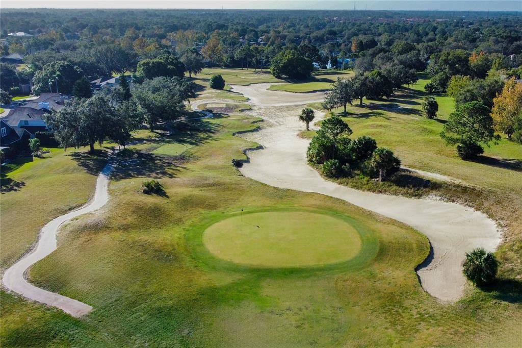 Aerial golf course