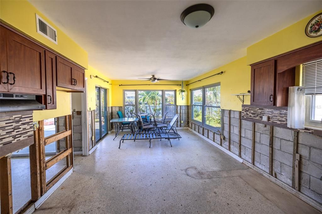 Kitchen. entry from garage door.