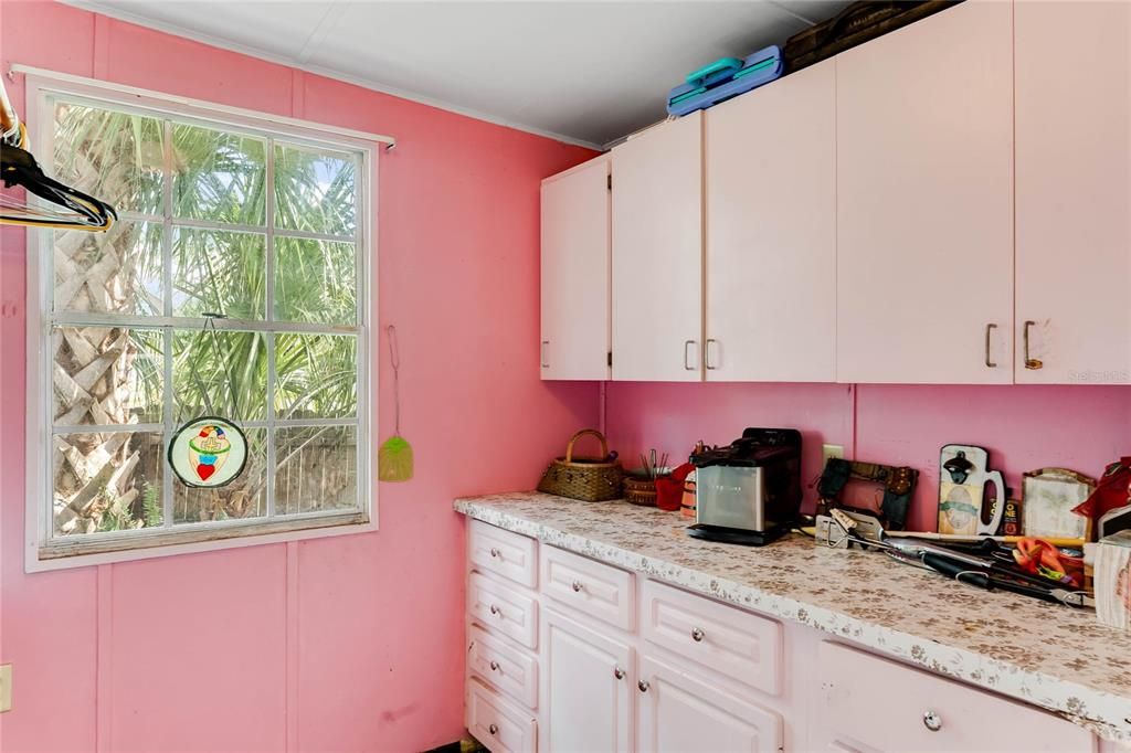 Laundry Room with Built ins