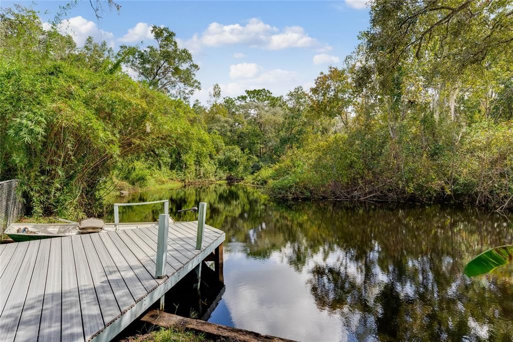 Dock on Canal to East Lake