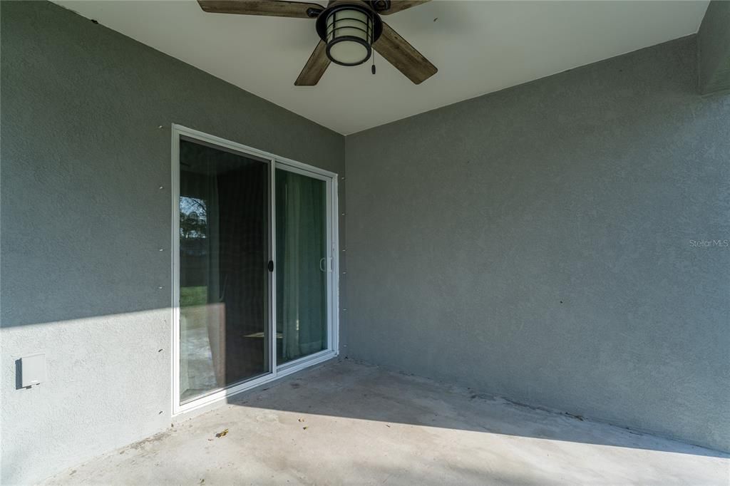 Covered back patio