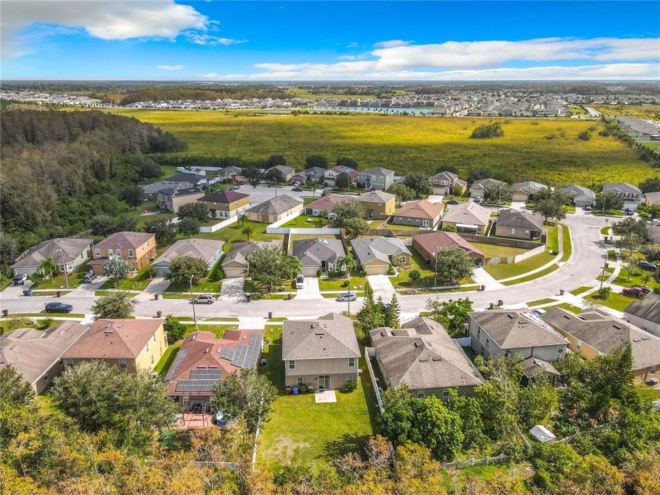 Aerial Looking East