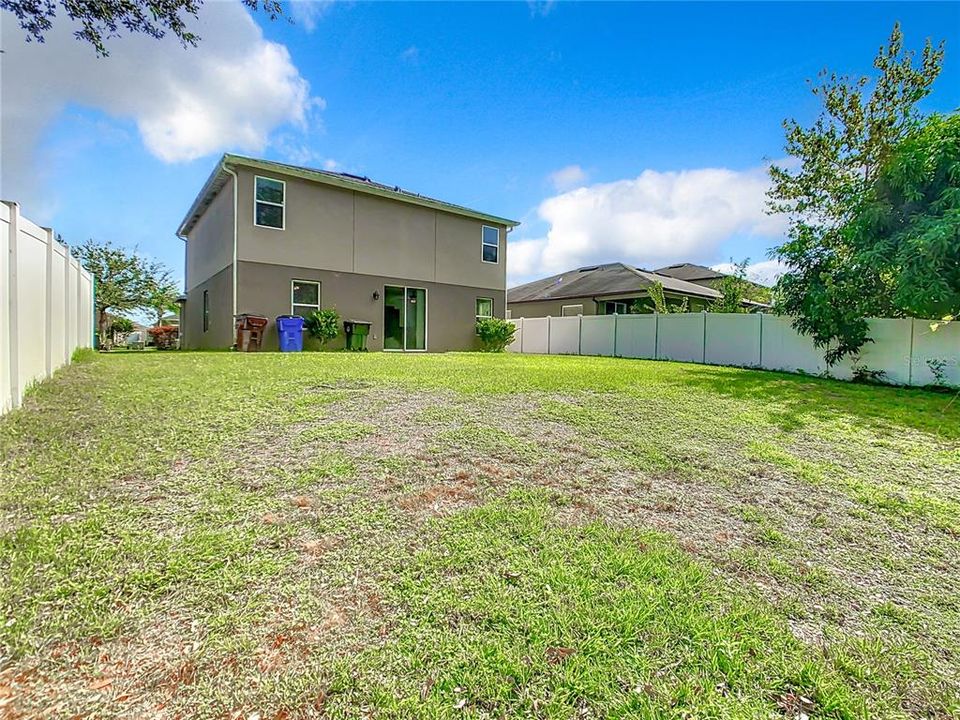 Spacious Backyard with Conservation behind.