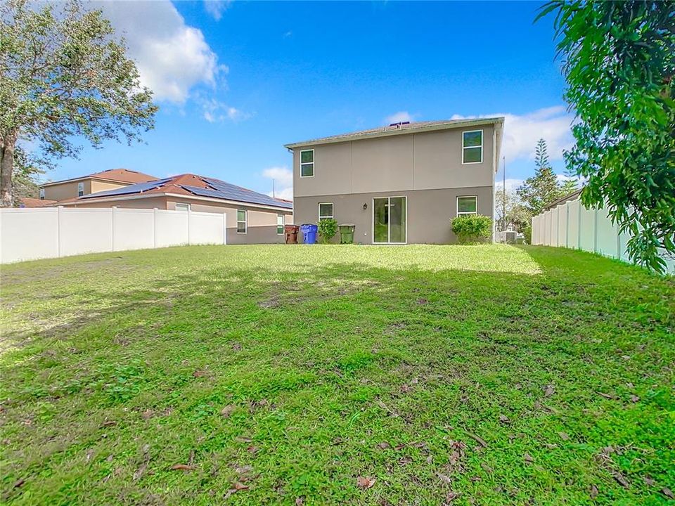 Spacious Backyard with Conservation behind.