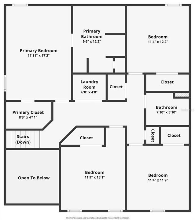 Upstairs Floorplan