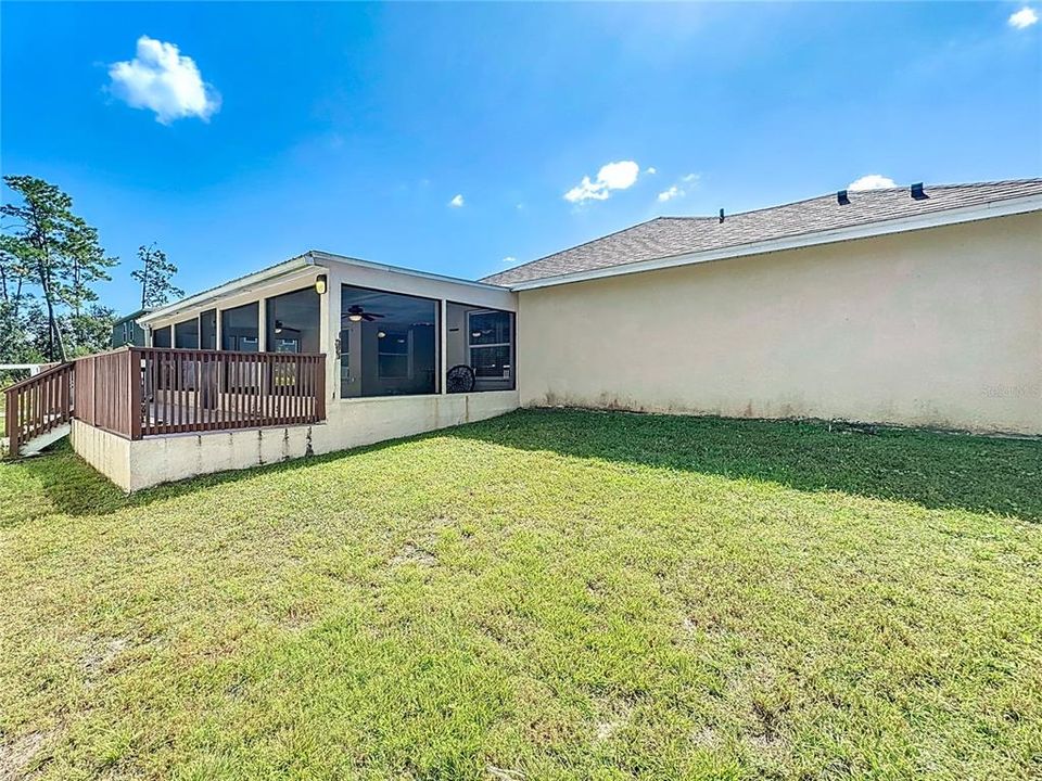 Fenced Backyard for pets and kids