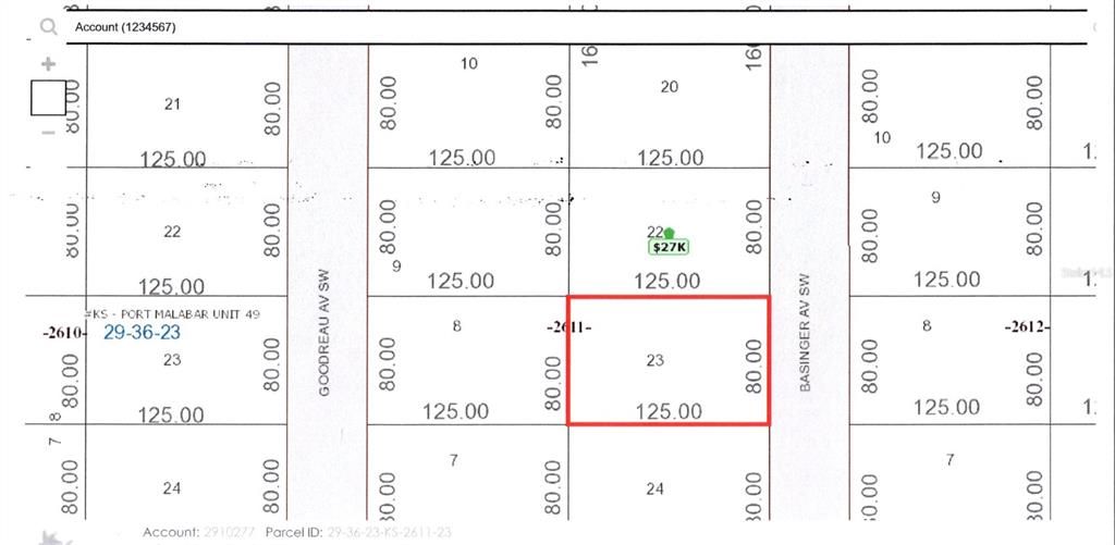 На продажу: $36,000 (0.23 acres)