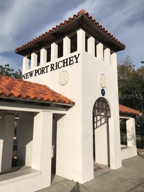 The historic bridge entrance over the Cotee River in New Port Richey