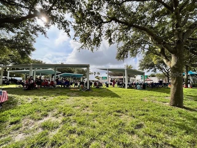 Sim's Park concert area -- festivals all the time in New Port Richey