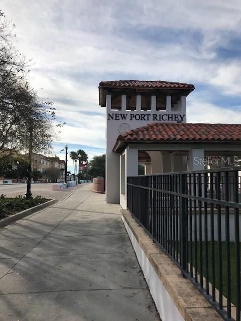 The bridge leading to historic downtown New Port Richey over the Cotee River