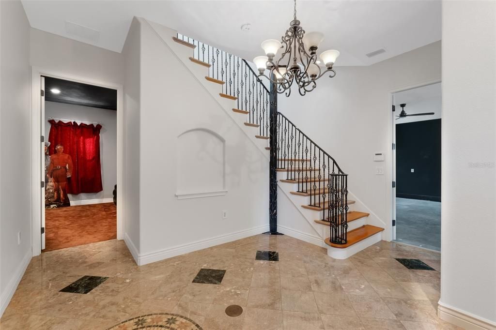 FOYER WITH THEATER ROOM ENTRANCE