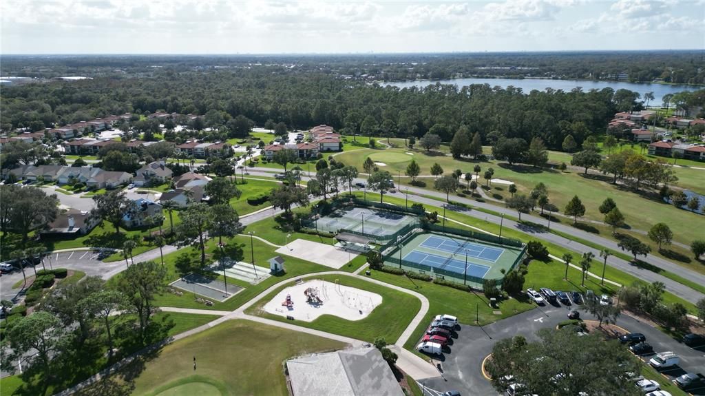 Byrds view over Tennis court