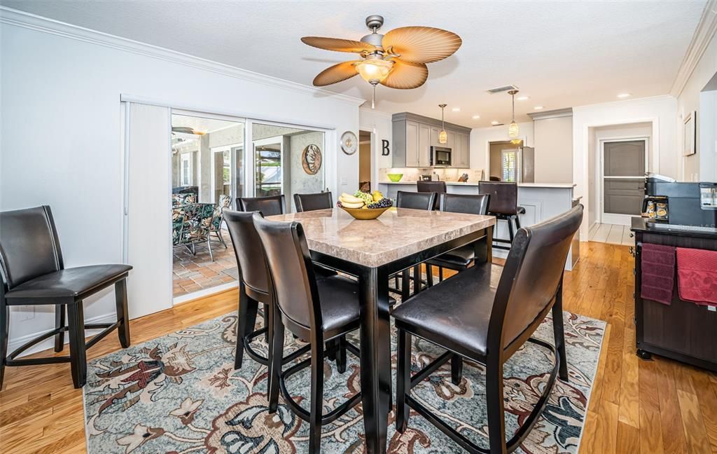 Dining Room adjacent to the kitchen