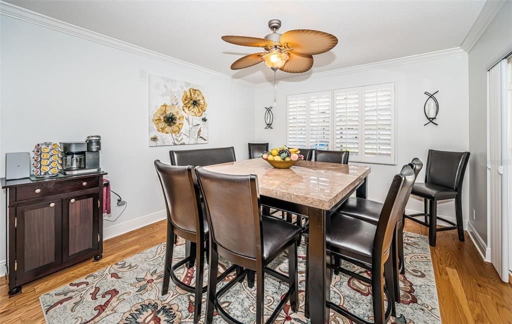 Dining Room with lanai access