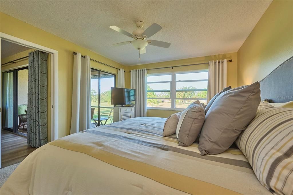 Gorgeous view of the golf course from the master bedroom