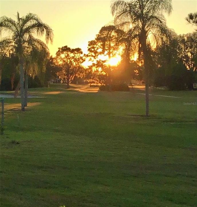 Unbelieveable sunsets over the golf course!