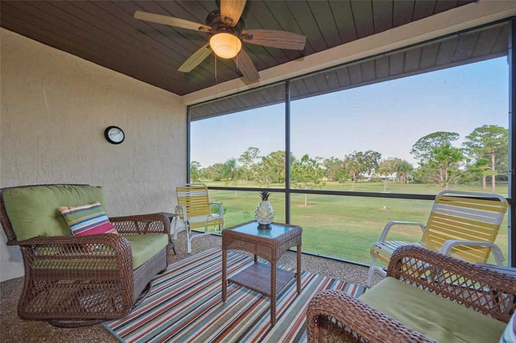 Private, large screened lanai