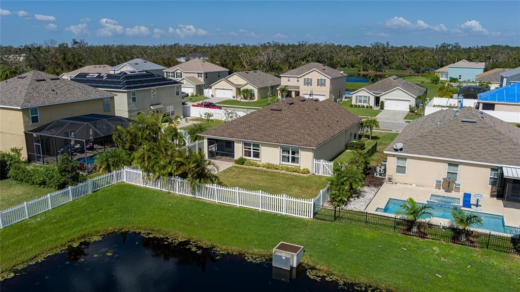 Aerial View of Back Yard