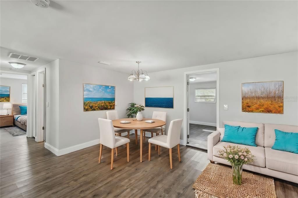 Dining Area Virtually Staged