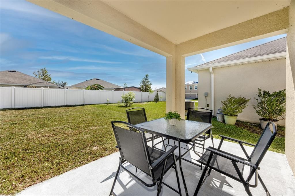 Covered patio