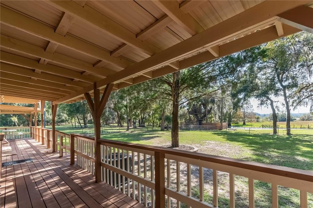 Covered wrap around porch