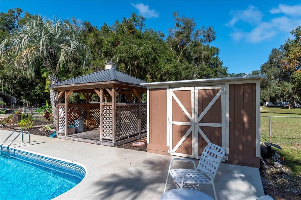 pool shed & cabana