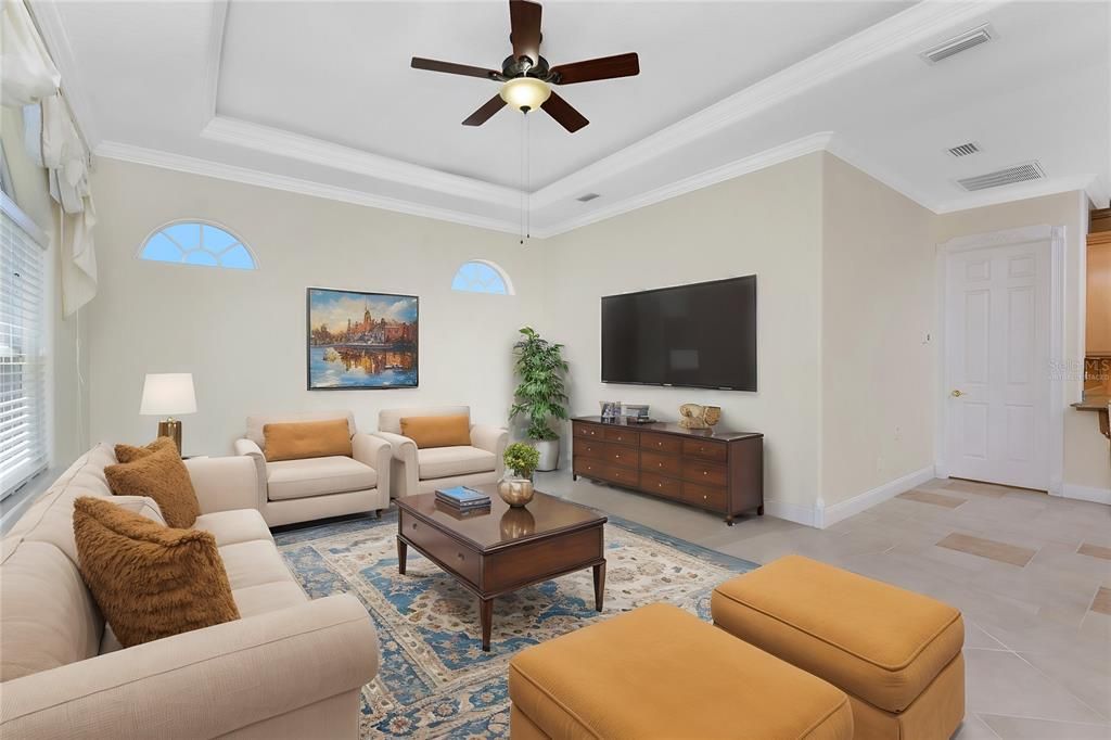 Virtually Staged Family Room