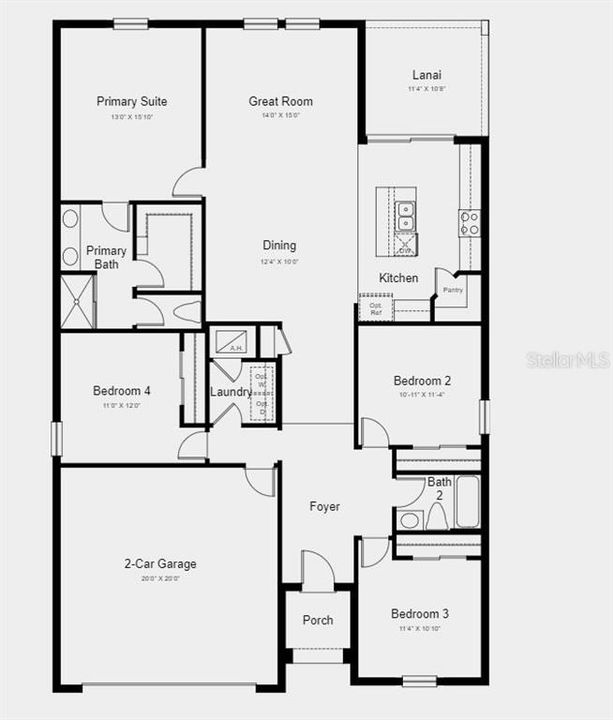 Structural options added include; Covered lanai.