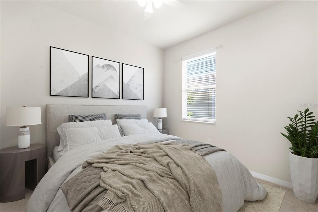 Guest bedroom 1 virtually staged