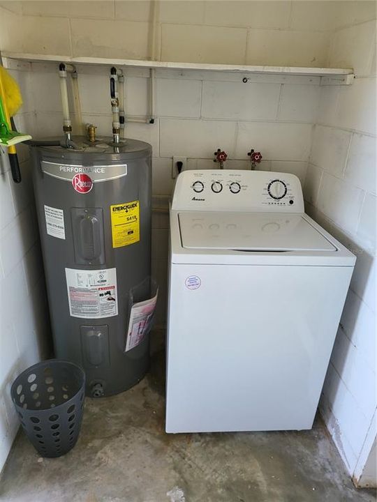 New Washer and Water Heater