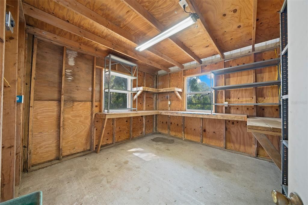 storage/tack room in barn