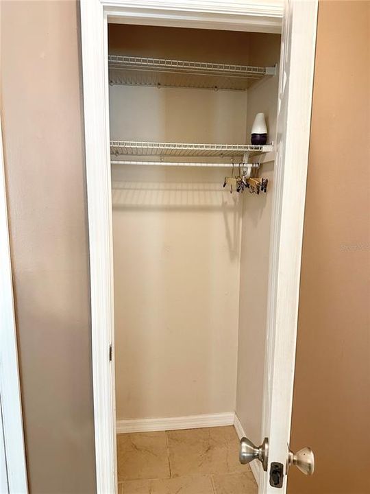 Hall closet