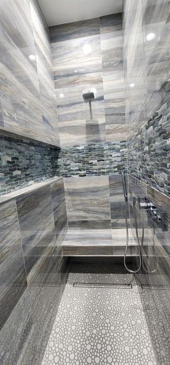 Examples of finished tile in bathrooms recently for inspiration