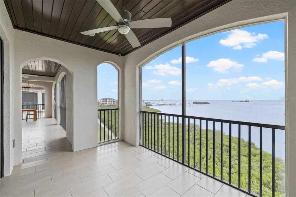 Master Bedroom with views of Tampa Bay