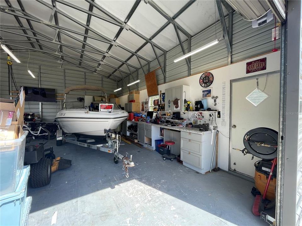 Interior detached garage