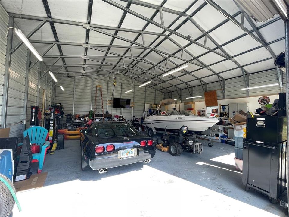 Interior detached garage